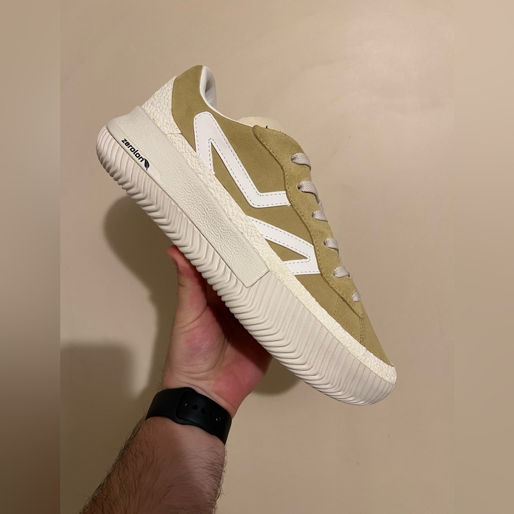 NIB Brandblack Green and Cream Sneakers - Picture 2 of 7